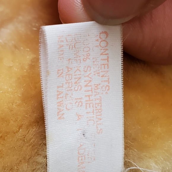 GEORGE-GOOD RARE FINE, STUFFED TOY PIGGY BANK. TAN - Picture 9 of 9